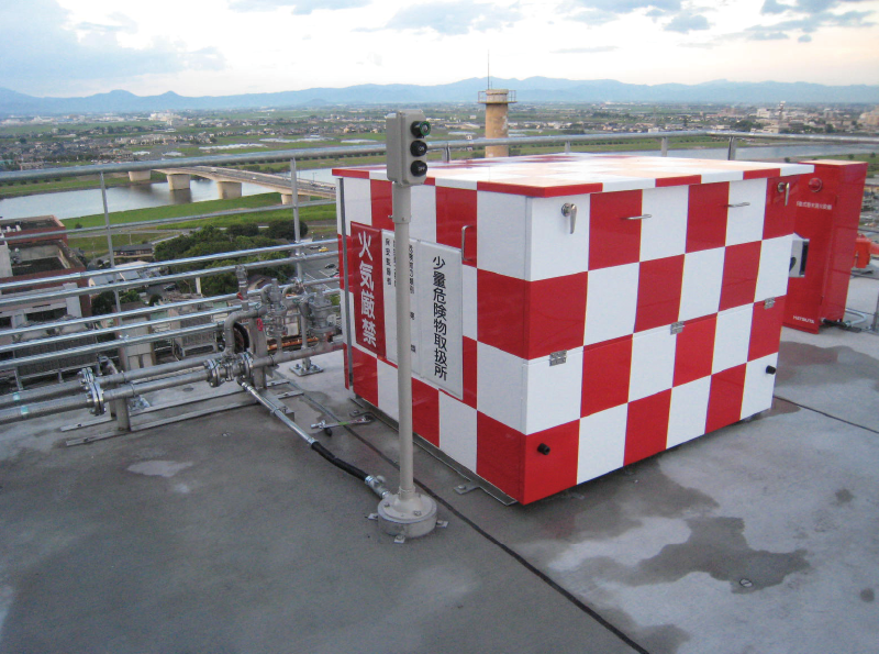 熊本　ヤハラ製缶　矢原製缶　宇城市　地下　地上タンク　ヘリポート　配管